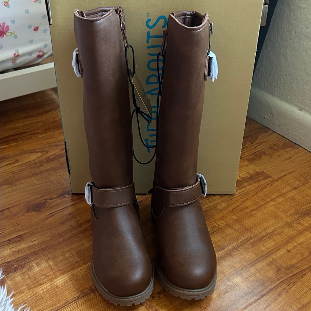 Brown Kids Boots